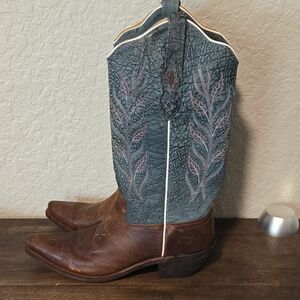 Old West Womens Leather Cowgirl Boots‎
